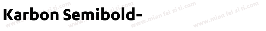 Karbon Semibold字体转换